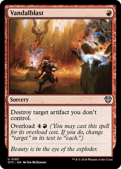 Vandalblast (OTC) #183 Uncommon (Lightly Played) Commander: Outlaws of Thunder Junction Magic: The Gathering: 2024