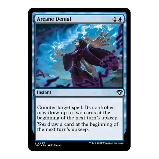 Arcane Denial (OTC) #89 Common (Lightly Played) Commander: Outlaws of Thunder Junction Magic: The Gathering: 2024