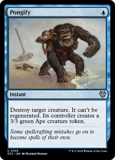 Pongify (OTC) #106 Uncommon (Lightly Played) Commander: Outlaws of Thunder Junction Magic: The Gathering: 2024