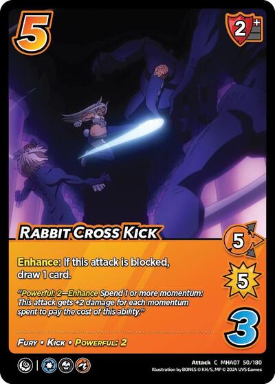 Rabbit Cross Kick (MHA7) #50/180 Common (Lightly Played) UniVersus: My Hero Academia: Girl Power UniVersus: 2024