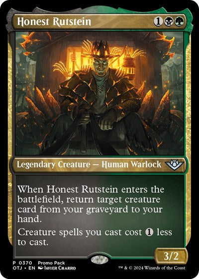 Honest Rutstein (PPOTJ) #370 P (Lightly Played) Promo Pack: Outlaws of Thunder Junction Magic: 2024