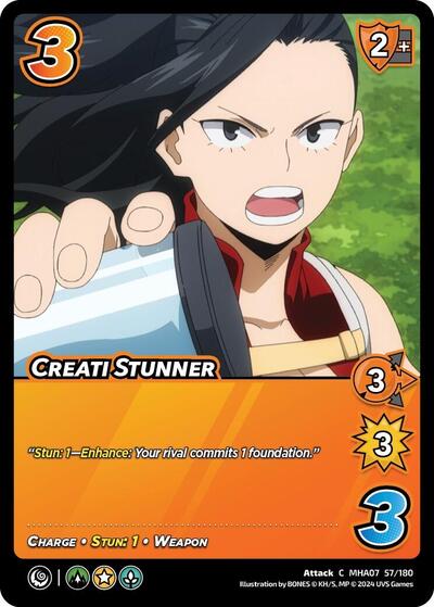 Creati Stunner (MHA7) #57/180 Common (Lightly Played) UniVersus: My Hero Academia: Girl Power UniVersus: 2024