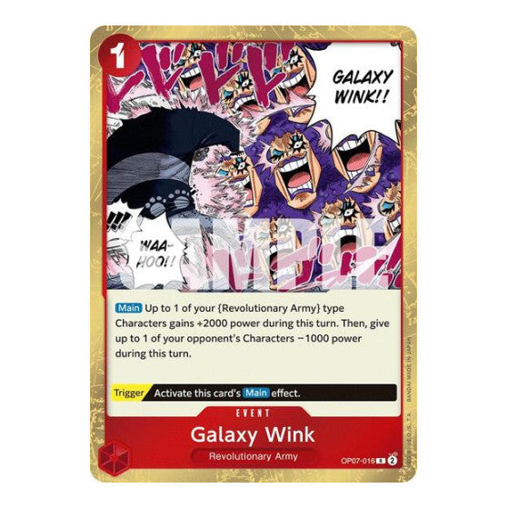 Galaxy Wink (OP07) #OP07-016 Rare (Foil Near Mint) 500 Years in the Future One Piece Card Game: 2024