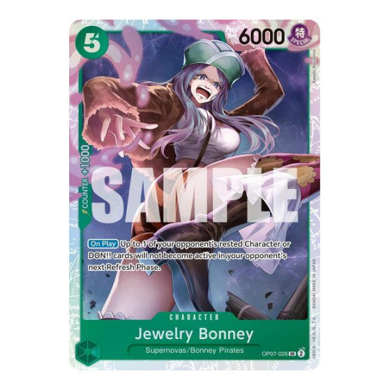 Jewelry Bonney (026) (OP07) #OP07-026 Super Rare (Foil Lightly Played) 500 Years in the Future One Piece Card Game: 2024