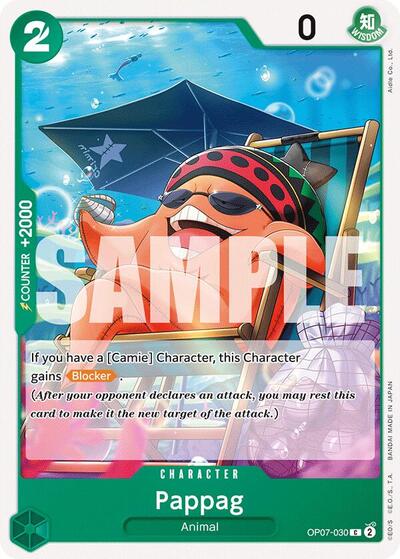 Pappag (OP07) #OP07-030 Common (Near Mint) 500 Years in the Future One Piece Card Game: 2024
