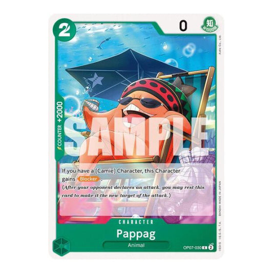 Pappag (OP07) #OP07-030 Common (Near Mint) 500 Years in the Future One Piece Card Game: 2024