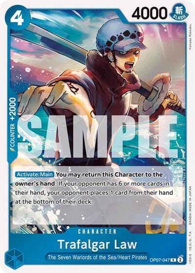 Trafalgar Law (047) (OP07) #OP07-047 Rare (Foil Lightly Played) 500 Years in the Future One Piece Card Game: 2024