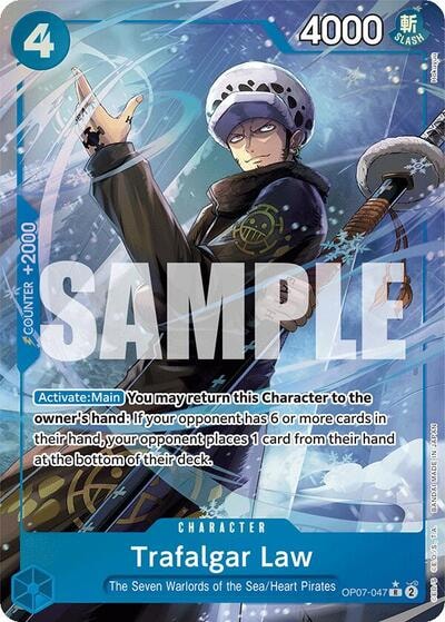 Trafalgar Law 047 Parallel (OP07) #OP07-047 Rare (Foil Near Mint) 500 Years in the Future One Piece Card Game: 2024