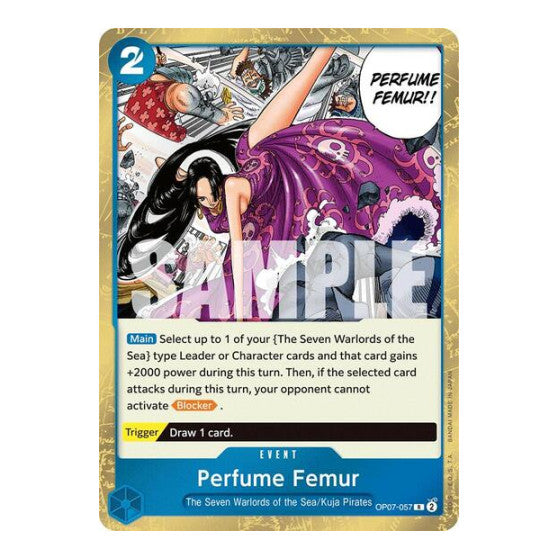 Perfume Femur (OP07) #OP07-057 Rare (Foil Lightly Played) 500 Years in the Future One Piece Card Game: 2024