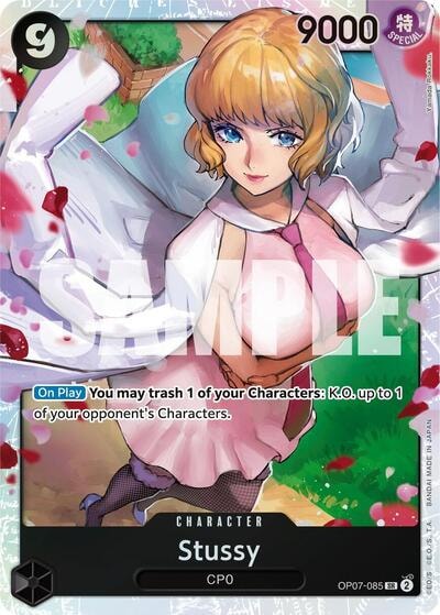 Stussy (OP07) #OP07-085 Secret Rare (Foil Near Mint) 500 Years in the Future One Piece Card Game: 2024