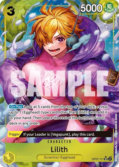 Lilith Parallel (OP07) #OP07-111 Secret Rare (Foil Near Mint) 500 Years in the Future One Piece Card Game: 2024