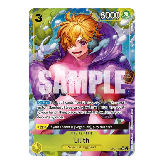 Lilith (Parallel) (OP07) #OP07-111 Super Rare (Foil Near Mint) 500 Years in the Future One Piece Card Game: 2024