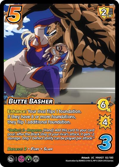 Butte Basher (MHA7) #65/180 Uncommon (Lightly Played) UniVersus: My Hero Academia: Girl Power UniVersus: 2024