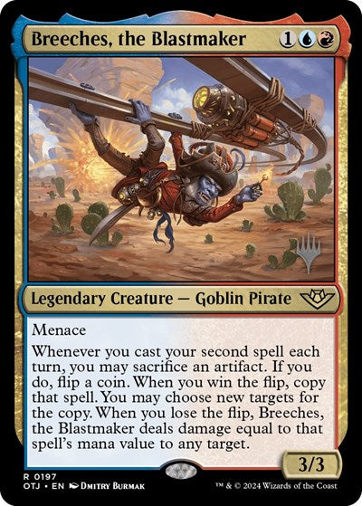 Breeches the Blastmaker (PPOTJ) #197p Rare (Lightly Played) Promo Pack: Outlaws of Thunder Junction Magic: The Gathering: 2024