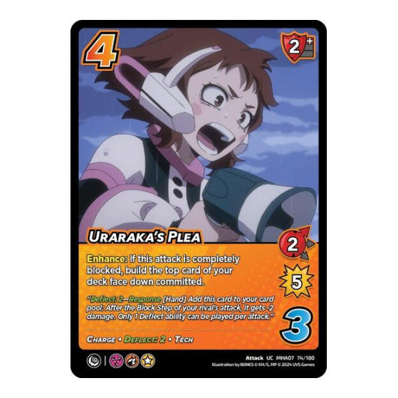 Uraraka's Plea (MHA7) #74/180 Uncommon (Lightly Played) UniVersus: My Hero Academia: Girl Power UniVersus: 2024
