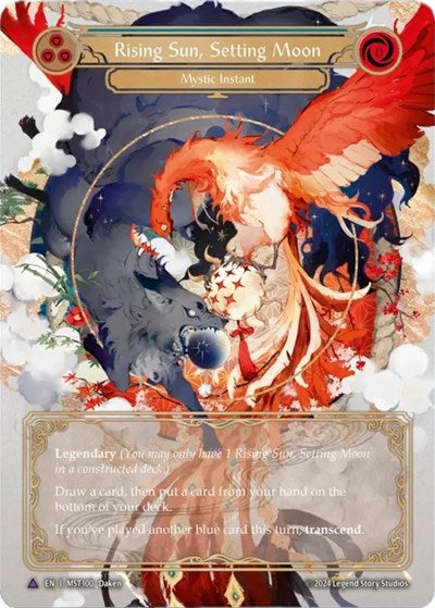 Rising Sun Setting Moon Marvel (MST) #MST100 Marvel (Cold Foil Near Mint) Part the Mistveil Flesh and Blood TCG: 2024