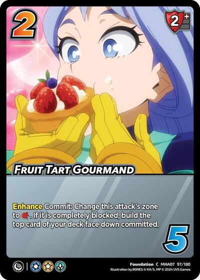 Fruit Tart Gourmand (MHA7) #97/180 Common (Near Mint) UniVersus: My Hero Academia: Girl Power UniVersus: 2024