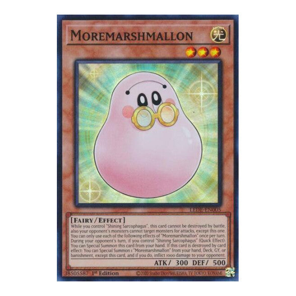 Moremarshmallon (LEDE) #LEDE-EN005 Super Rare (1st Edition Near Mint) Legacy of Destruction YuGiOh: 2024
