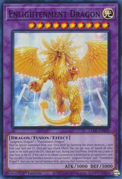 Enlightenment Dragon (LEDE) #LEDE-EN038 Super Rare (1st Edition Lightly Played) Legacy of Destruction YuGiOh: 2024