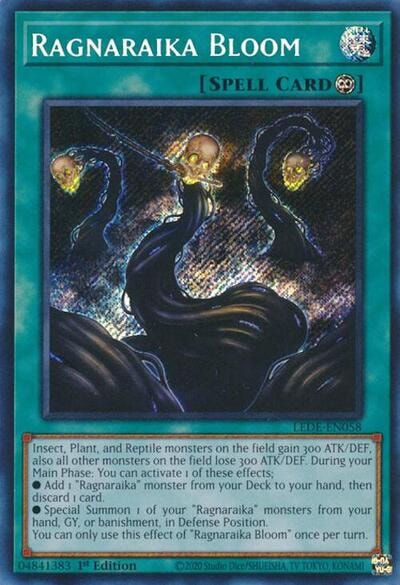 Ragnaraika Bloom (LEDE) #LEDE-EN058 Secret Rare (1st Edition Near Mint) Legacy of Destruction YuGiOh: 2024