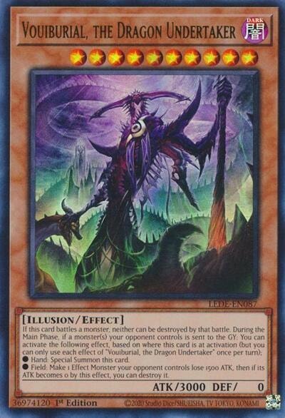 Vouiburial the Dragon Undertaker (LEDE) #LEDE-EN087 Ultra Rare (1st Edition Near Mint) Legacy of Destruction YuGiOh: 2024