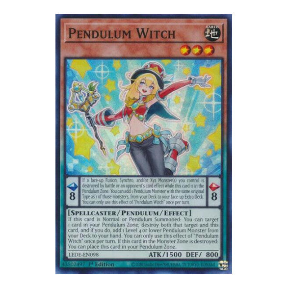 Pendulum Witch (LEDE) #LEDE-EN098 Super Rare (1st Edition Near Mint) Legacy of Destruction YuGiOh: 2024