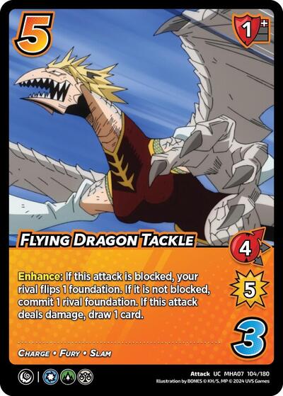 Flying Dragon Tackle (MHA7) #104/180 Uncommon (Lightly Played) UniVersus: My Hero Academia: Girl Power UniVersus: 2024