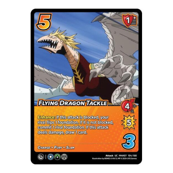 Flying Dragon Tackle (MHA7) #104/180 Uncommon (Lightly Played) UniVersus: My Hero Academia: Girl Power UniVersus: 2024