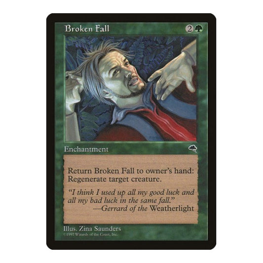 Broken Fall (TMP) #216 Common (Lightly Played) Tempest Magic: The Gathering: 1997