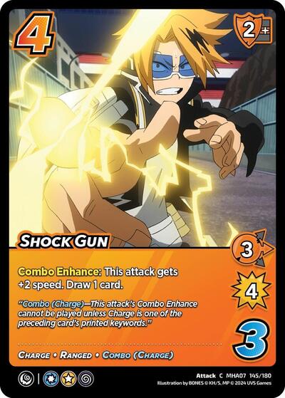 Shock Gun (MHA7) #145/180 Common (Lightly Played) UniVersus: My Hero Academia: Girl Power UniVersus: 2024