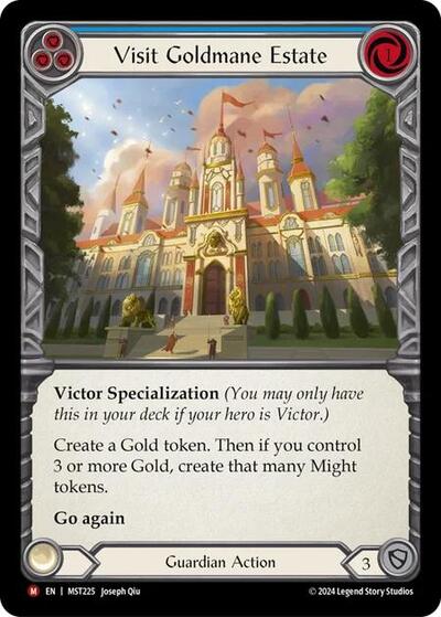 Visit Goldmane Estate (MST) #MST225 Majestic (Near Mint) Part the Mistveil Flesh and Blood TCG: 2024