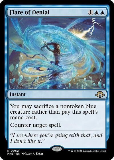 Flare of Denial (MH3) #62 Rare (Near Mint) Modern Horizons 3 Magic: The Gathering: 2024