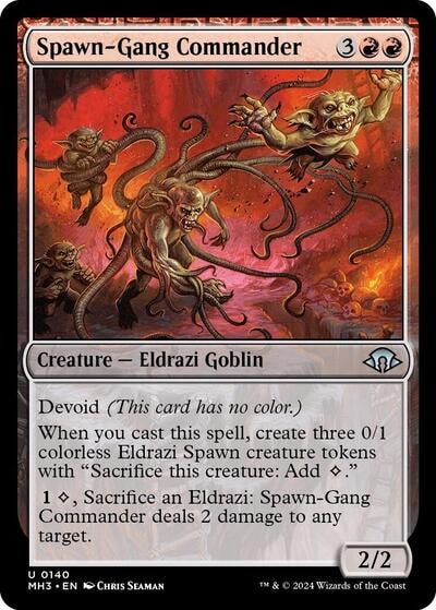 Spawn Gang Commander (MH3) #140 Uncommon (Lightly Played) Modern Horizons 3 Magic: The Gathering: 2024