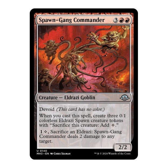 Spawn-Gang Commander (MH3) #140 Uncommon (Lightly Played) Modern Horizons 3 Magic: The Gathering: 2024
