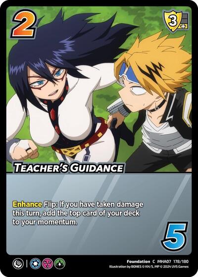 Teacher's Guidance (MHA7) #178/180 Common (Near Mint) UniVersus: My Hero Academia: Girl Power UniVersus: 2024
