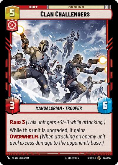 Clan Challengers (SHD) #169/262 Common (Near Mint) Shadows of the Galaxy Star Wars: Unlimited: 2024