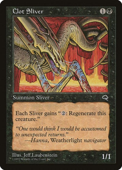 Clot Sliver (TMP) #112 Common (Moderately Played) Tempest Magic: The Gathering: 1997