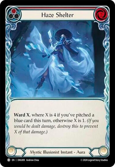 Haze Shelter () #ENG009 Common (Lightly Played) Blitz Deck: Part the Mistveil - Enigma Flesh and Blood TCG: 2024