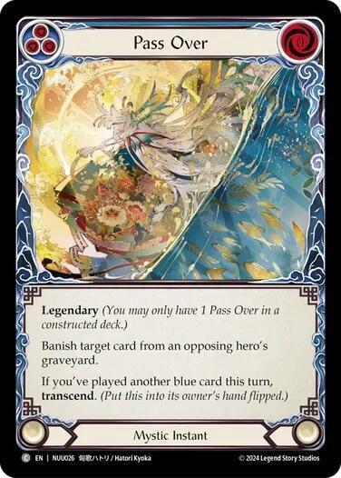 Pass Over () #NUU026 Rare (Lightly Played) Blitz Deck: Part the Mistveil - Nuu Flesh and Blood TCG: 2024
