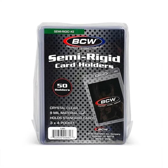 BCW Semi-Rigid Card Holders