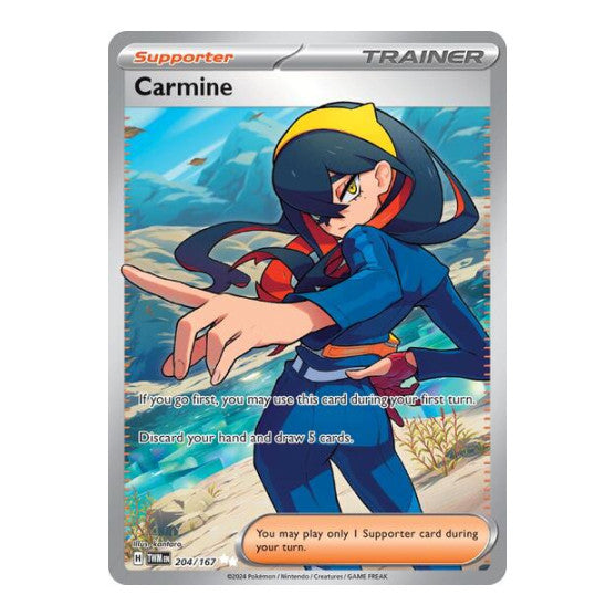 Carmine 204 167 (TWM) #204/167 Ultra Rare (Holofoil Near Mint) SV06: Twilight Masquerade Pokemon: 2024