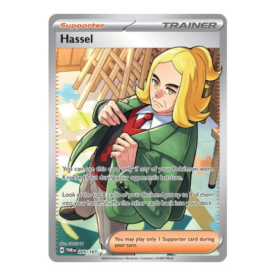Hassel 205 167 (TWM) #205/167 Ultra Rare (Holofoil Near Mint) SV06: Twilight Masquerade Pokemon: 2024