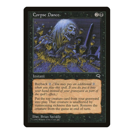 Corpse Dance (TMP) #116 Rare (Heavily Played) Tempest Magic: The Gathering: 1997