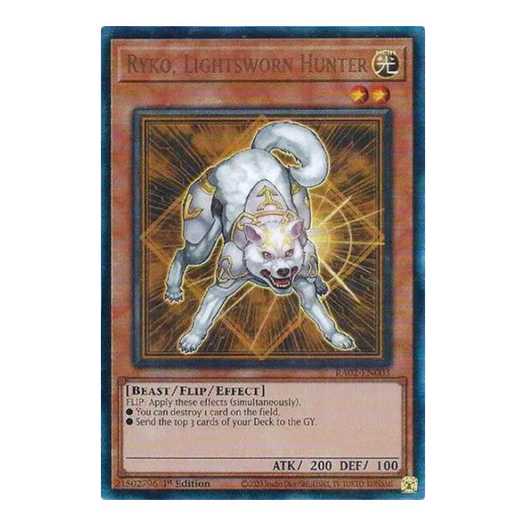 Ryko, Lightsworn Hunter (PUR) (RA02) #RA02-EN003 Prismatic Ultimate Rare (1st Edition Near Mint) 25th Anniversary Rarity Collection II YuGiOh: 2024