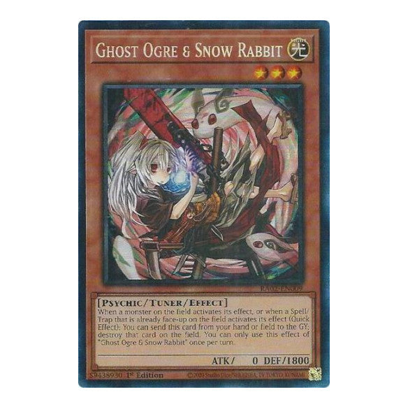 Ghost Ogre Snow Rabbit Alternate Art PCR (RA02) #RA02-EN009 Prismatic Collector's Rare (1st Edition Near Mint) 25th Anniversary Rarity Collection II YuGiOh: 2024