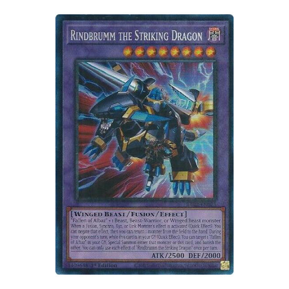 Rindbrumm the Striking Dragon (PCR) (RA02) #RA02-EN025 Prismatic Collector's Rare (1st Edition Near Mint) 25th Anniversary Rarity Collection II YuGiOh: 2024