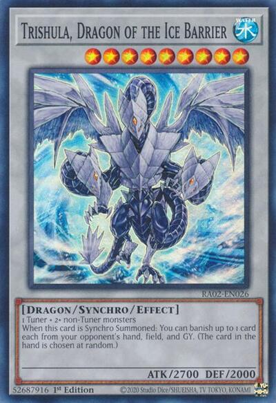 Trishula Dragon of the Ice Barrier (RA02) #RA02-EN026 Super Rare (1st Edition Near Mint) 25th Anniversary Rarity Collection II YuGiOh: 2024