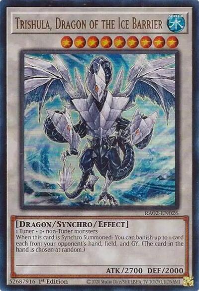 Trishula Dragon of the Ice Barrier UR (RA02) #RA02-EN026 Ultra Rare (1st Edition Near Mint) 25th Anniversary Rarity Collection II YuGiOh: 2024