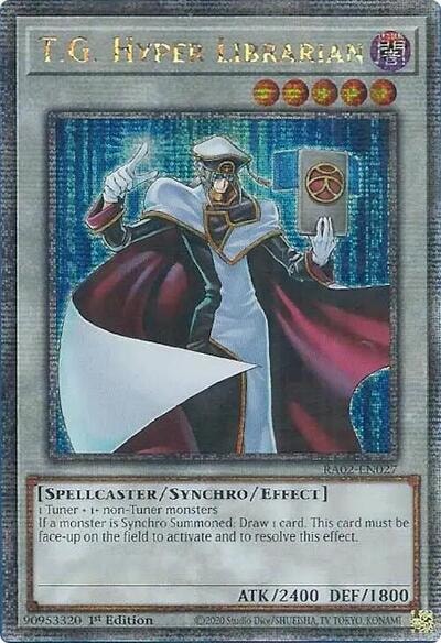 TG Hyper Librarian Quarter Century Secret Rare (RA02) #RA02-EN027 Quarter Century Secret Rare (1st Edition Near Mint) 25th Anniversary Rarity Collection II YuGiOh: 2024