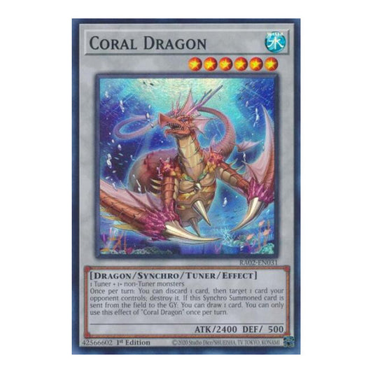 Coral Dragon (RA02) #RA02-EN031 Super Rare (1st Edition Near Mint) 25th Anniversary Rarity Collection II YuGiOh: 2024